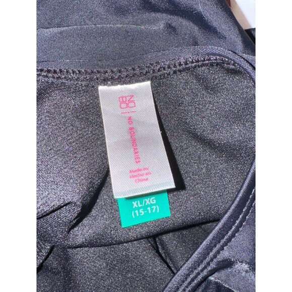 No Boundaries Womens Black Scoop Neck One-Piece Swimsuit Size XL - Picture 3 of 5